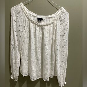 Sanctuary White Eyelet Blouse